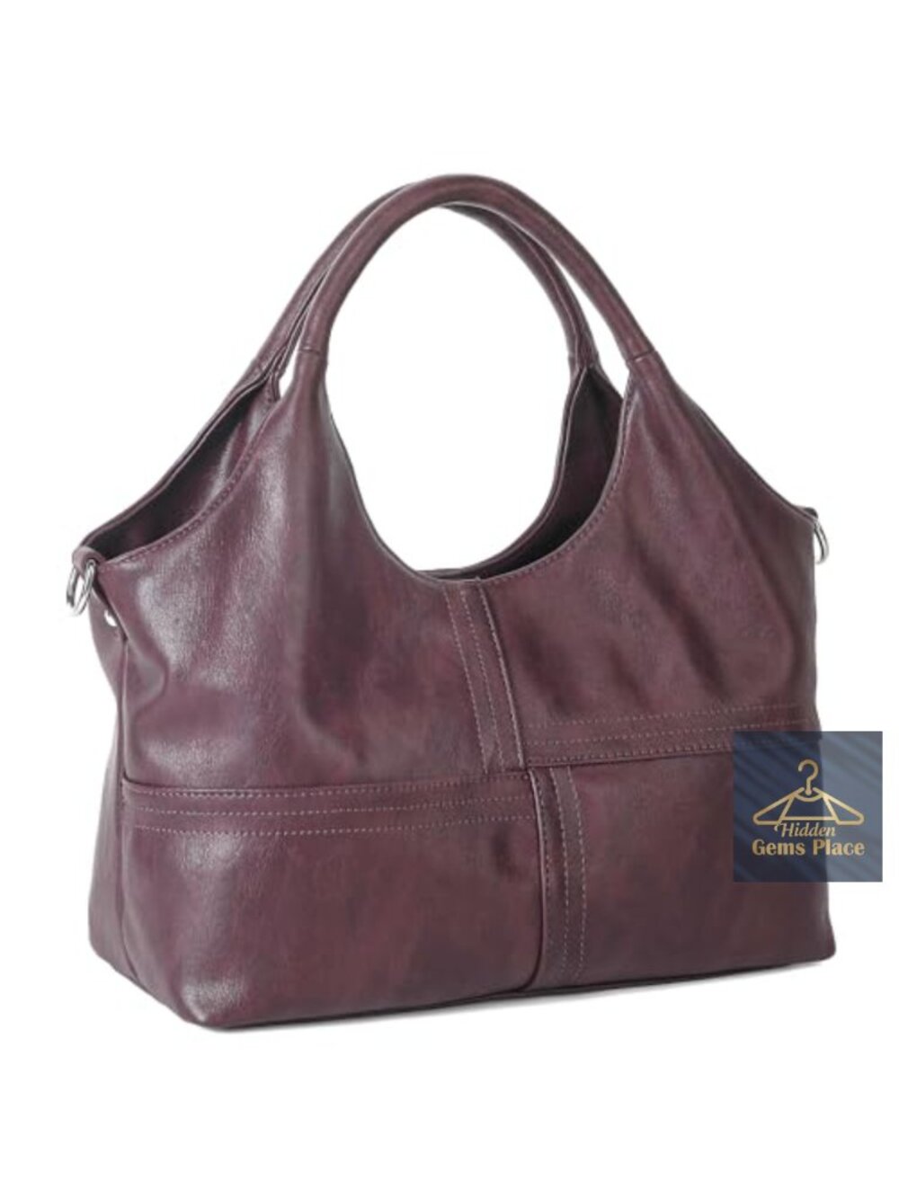 Medium Vegan Leather Purses with Detachable Satchel Strap, Tote Hobo Bags